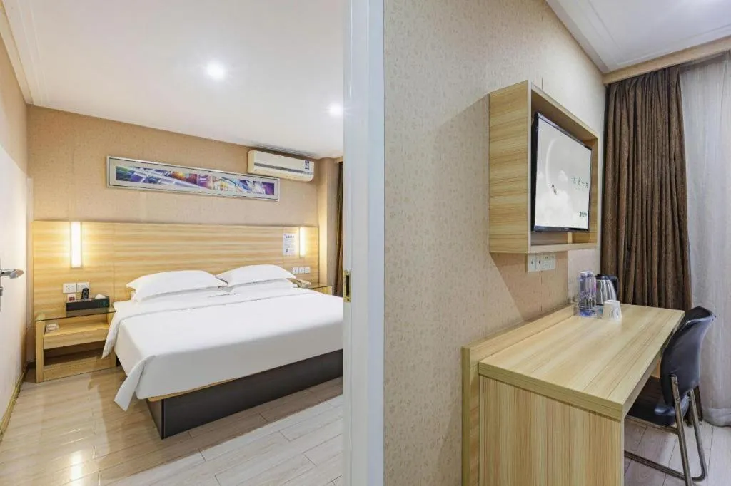 Bed in City Comfort Inn Wuhan Hankou Railway Station West Square