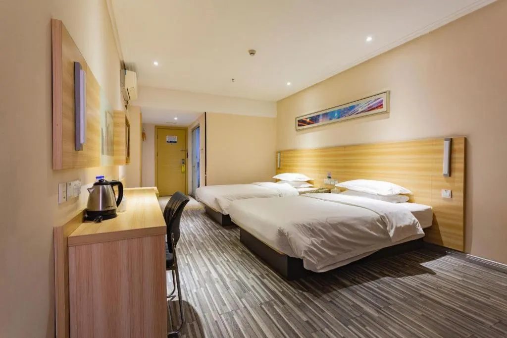 Bed in City Comfort Inn Wuhan Hankou Railway Station West Square