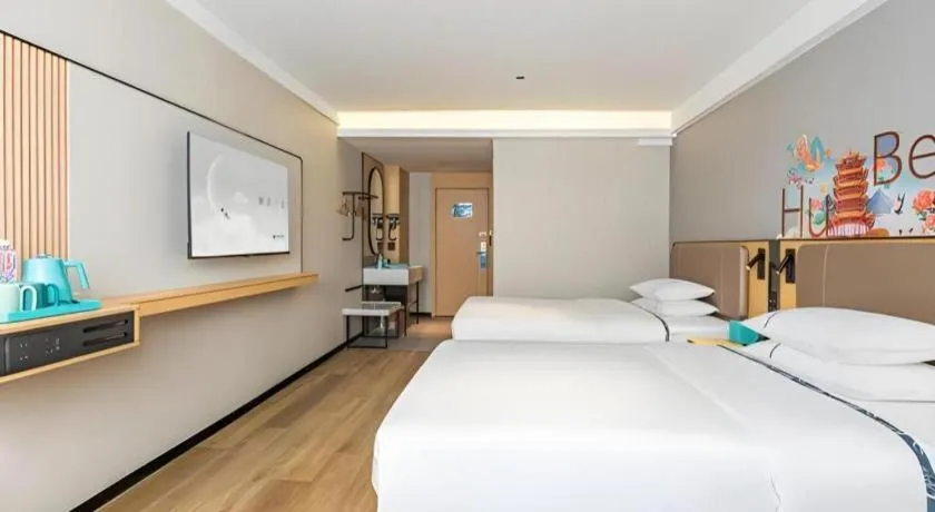 Bed in City Comfort Inn Wuhan Hankou Railway Station West Square