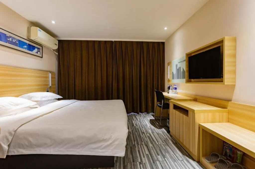 Bed in City Comfort Inn Wuhan Hankou Railway Station West Square