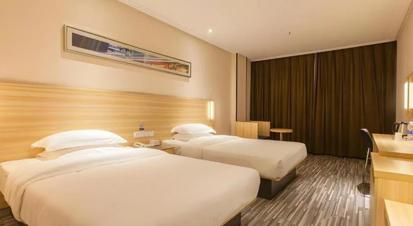 Bed in City Comfort Inn Wuhan Hankou Railway Station West Square