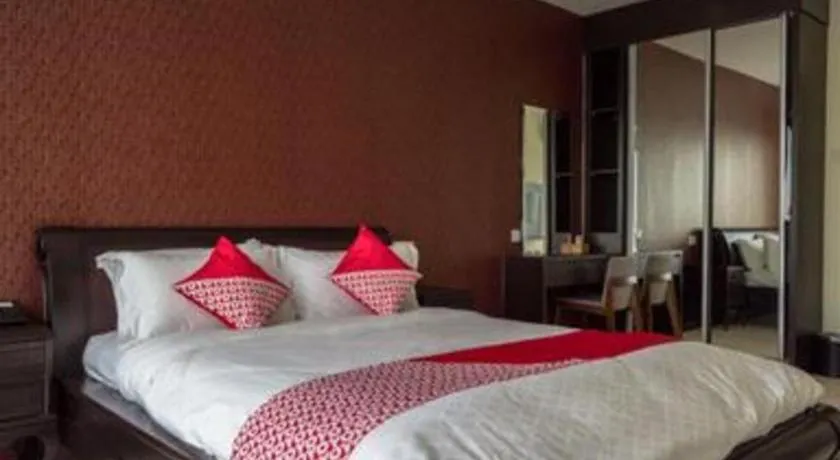 Bed in Nipah Island Resort