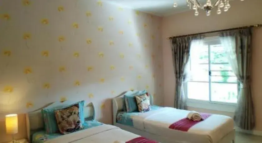 Bed in Chiangkhan Gallery Resort Bed in Chiangkhan Gallery Resort