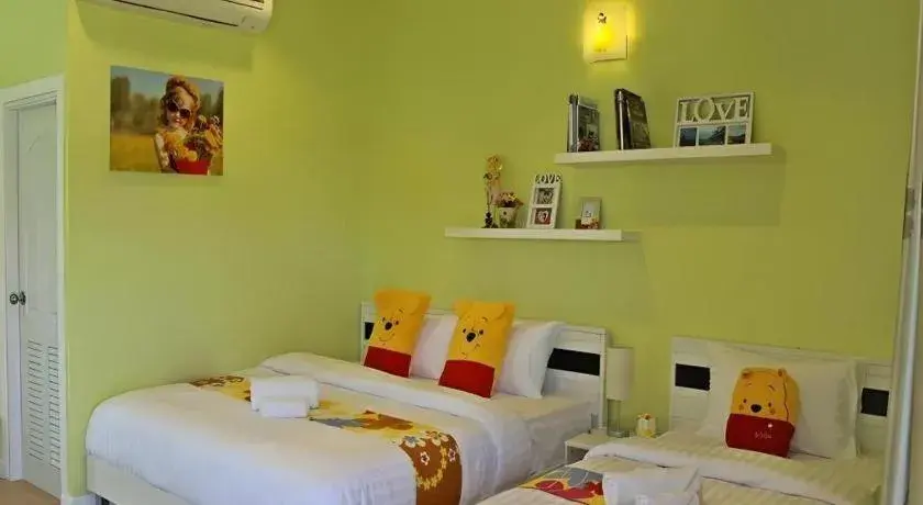 Bed in Chiangkhan Gallery Resort Bed in Chiangkhan Gallery Resort