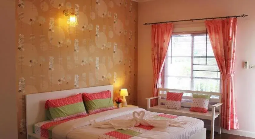 Bed in Chiangkhan Gallery Resort Bed in Chiangkhan Gallery Resort