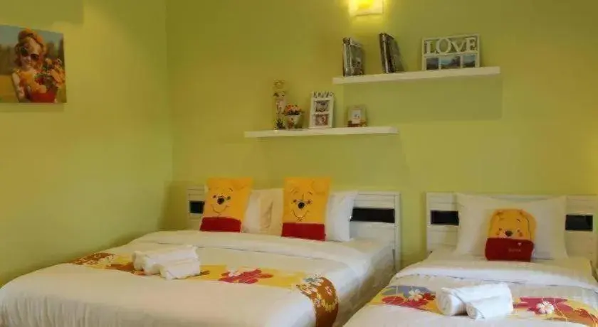 Bed in Chiangkhan Gallery Resort Bed in Chiangkhan Gallery Resort