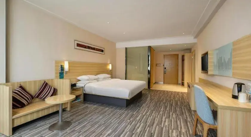 Bed in City Comfort Inn Dongxing National Trade Port Bed in City Comfort Inn Dongxing National Trade Port