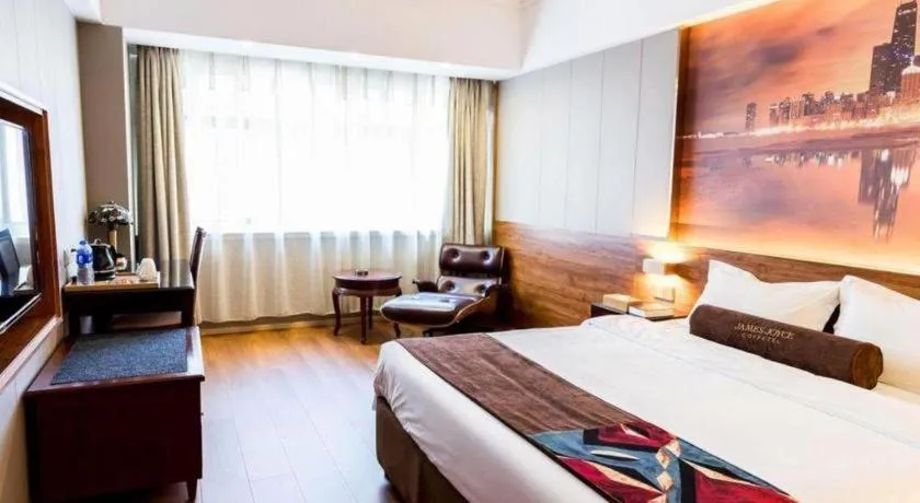 Bed in James Joyce Coffetel Qinhuangdao Taiyangcheng Wenhua Road