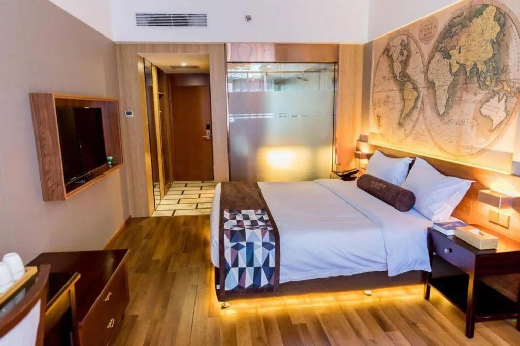 Bed in James Joyce Coffetel Qinhuangdao Taiyangcheng Wenhua Road