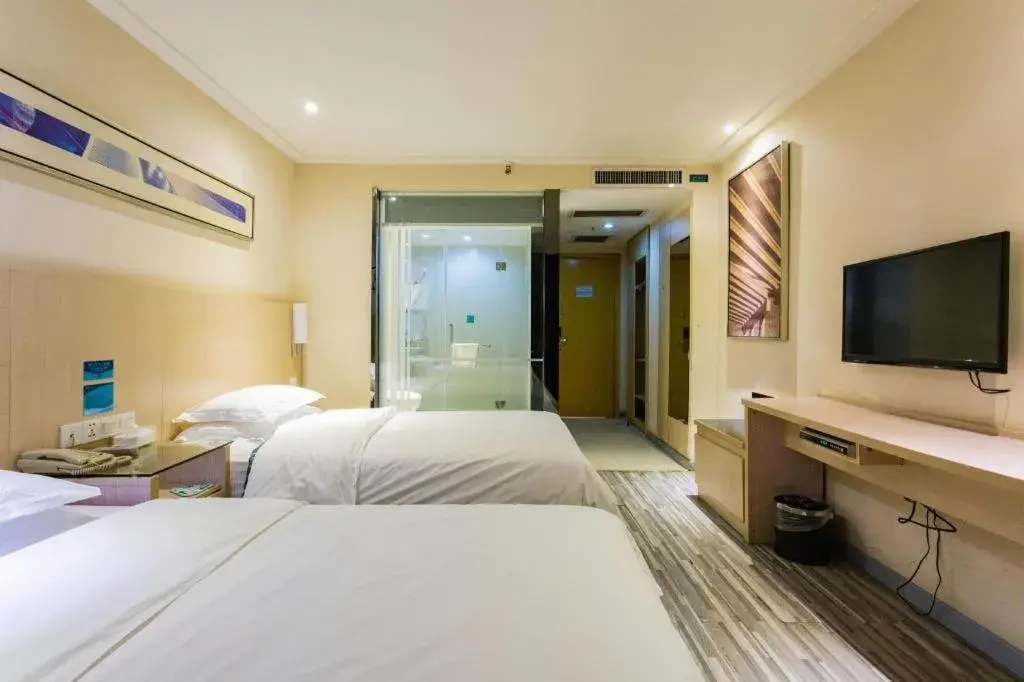 Bed in City Comfort Inn Wuhan Baibuting Bed in City Comfort Inn Wuhan Baibuting