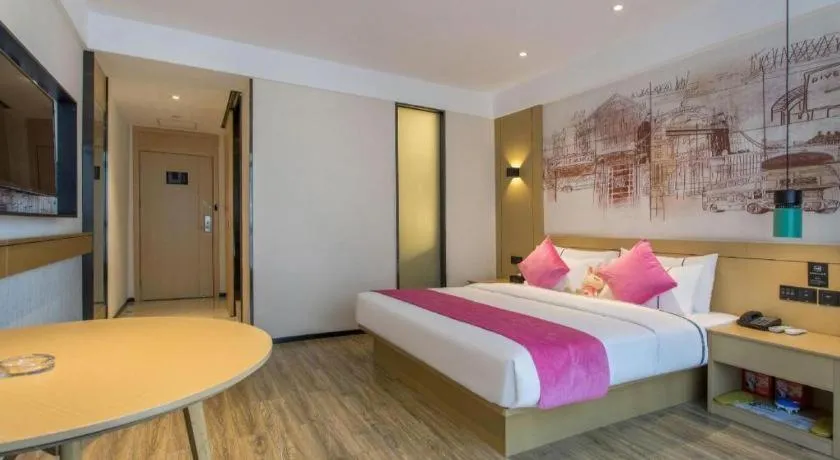 Bed in City Comfort Inn Wuhan Baibuting