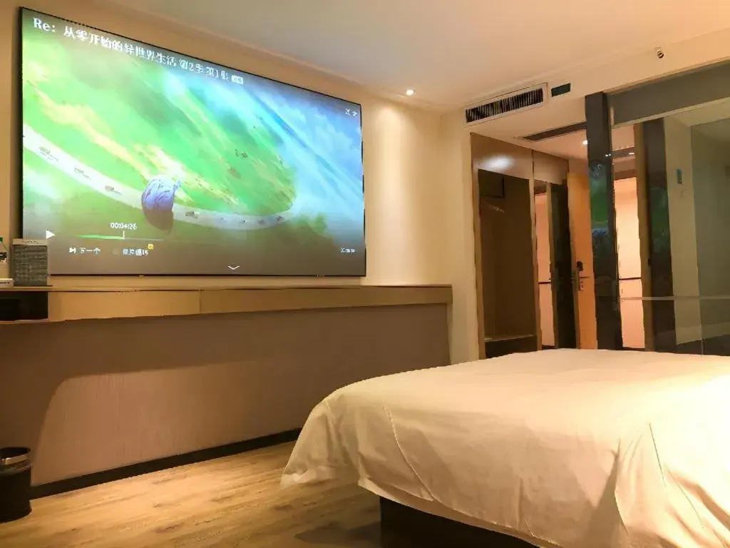 Bed in City Comfort Inn Wuhan Baibuting Bed in City Comfort Inn Wuhan Baibuting