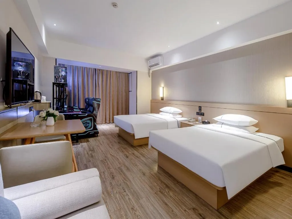 Bed in City Comfort Inn Nanning Anji Wanda Plaza
