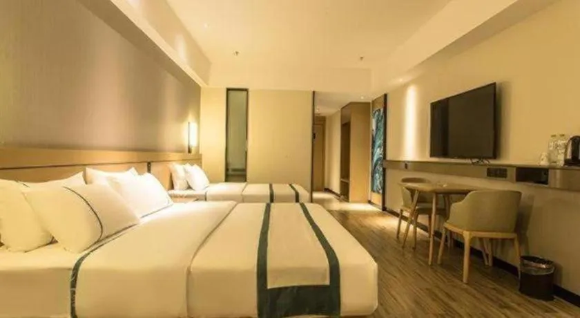 Bed in City Comfort Inn Nanning Anji Wanda Plaza