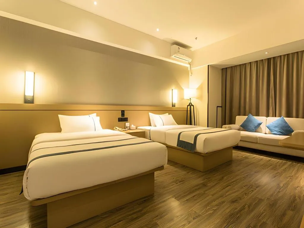 Bed in City Comfort Inn Nanning Anji Wanda Plaza