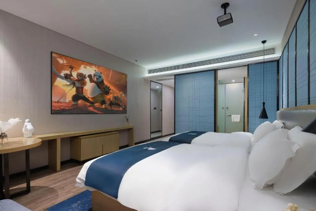 Bed in Echarm Hotel Danzhou Xiari Plaza