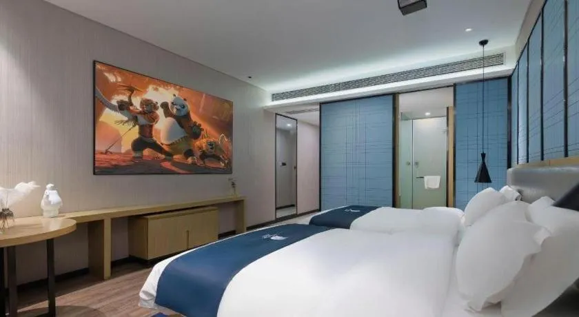 Bed in Echarm Hotel Danzhou Xiari Plaza