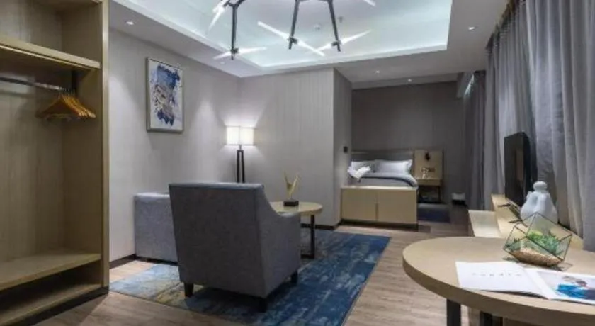 Bed in Echarm Hotel Danzhou Xiari Plaza