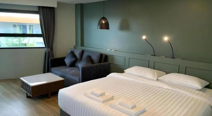 Bed in Eco Cozy Beachfront Resort Chaam