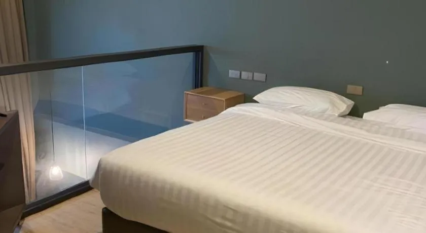 Bed in Eco Cozy Beachfront Resort Chaam