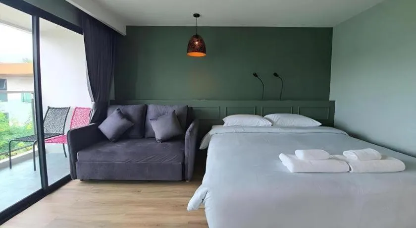 Bed in Eco Cozy Beachfront Resort Chaam