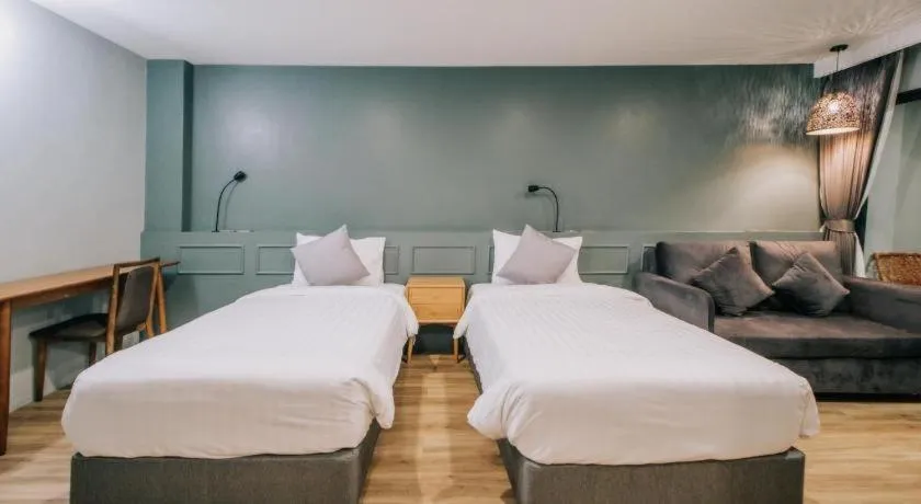 Bed in Eco Cozy Beachfront Resort Chaam