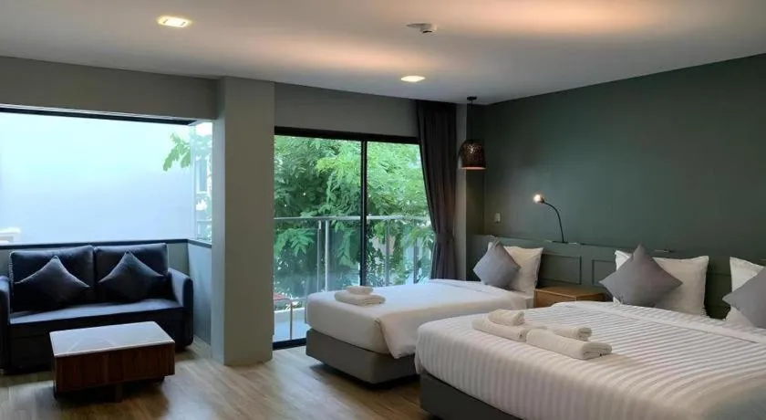 Bed in Eco Cozy Beachfront Resort Chaam