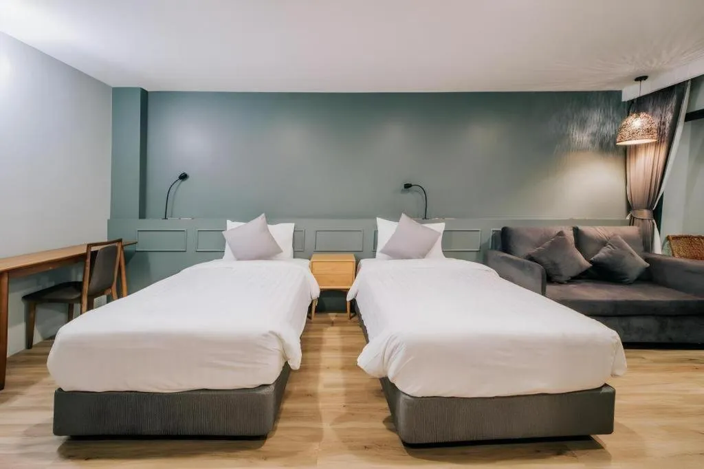 Bed in Eco Cozy Beachfront Resort Chaam