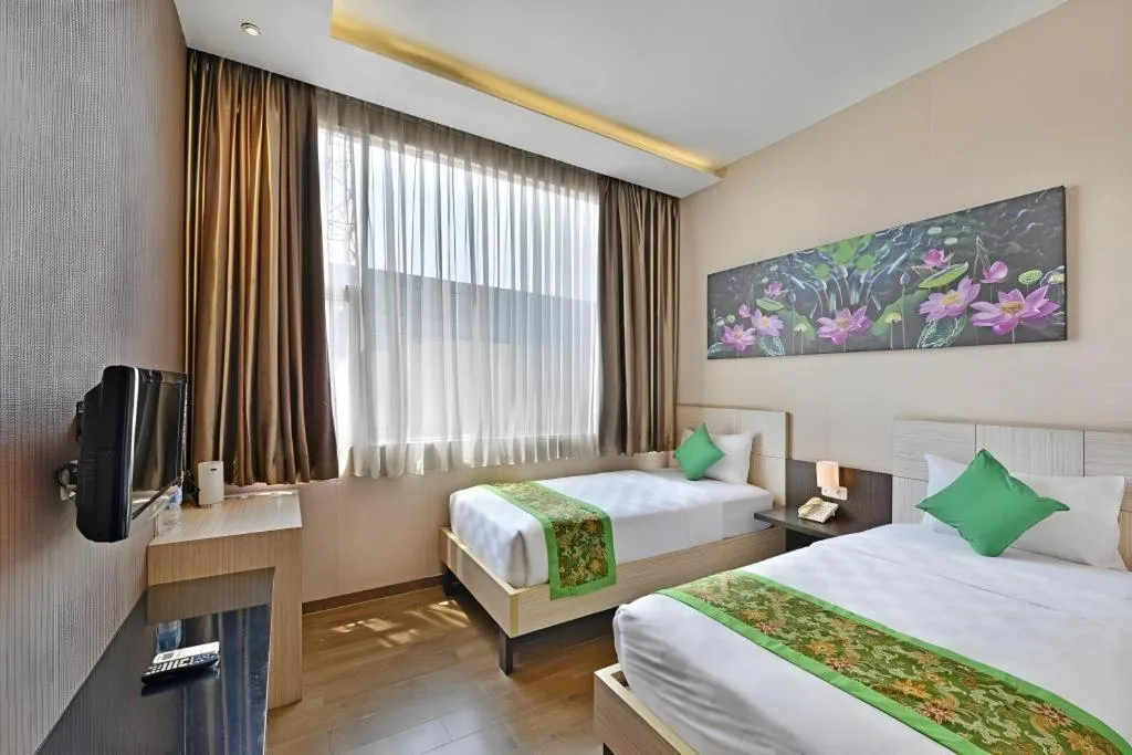 Bed in Lotus Hotel Subang