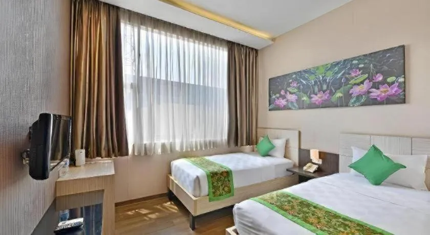 Bed in Lotus Hotel Subang