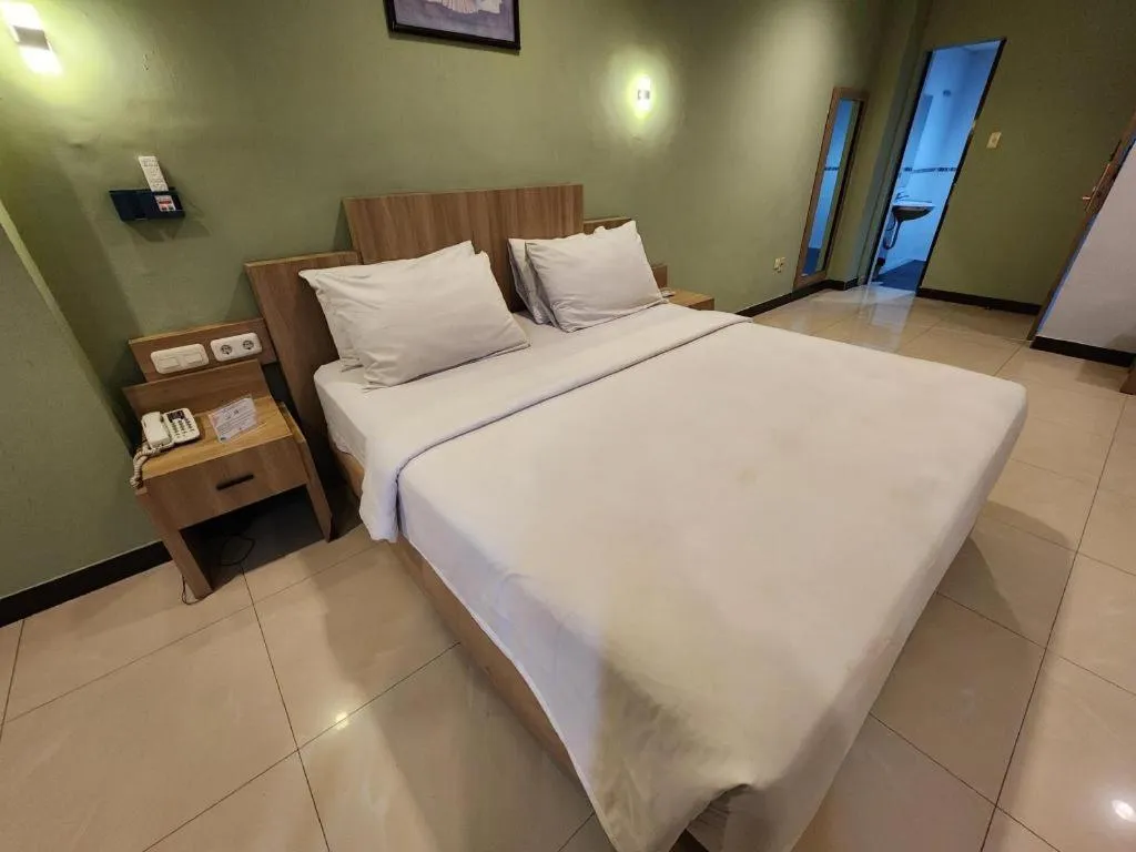 Bed in Hotel Celebes