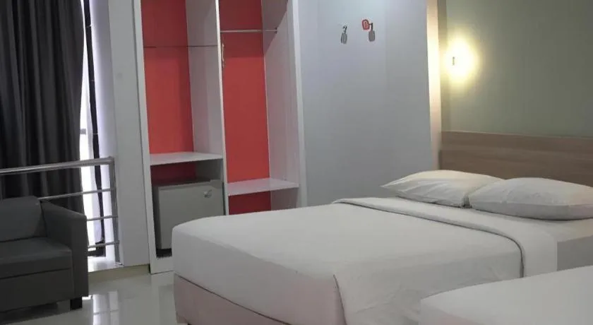 Bed in Hotel Celebes