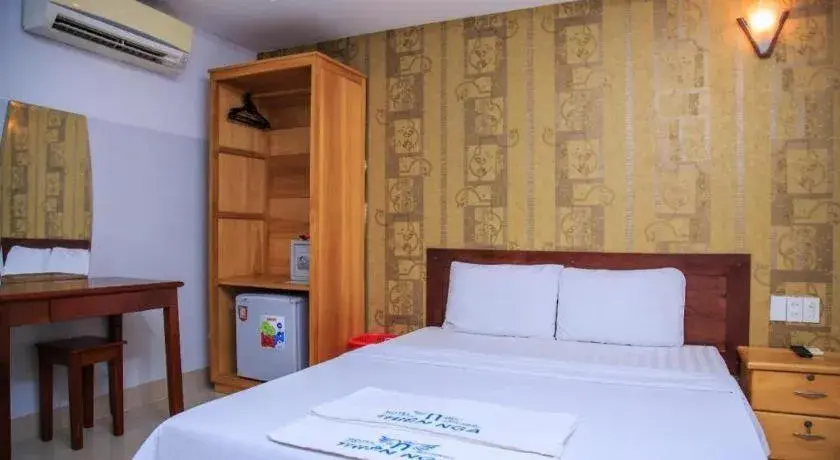 Bed in Thien Nga Family Hotel Bed in Thien Nga Family Hotel