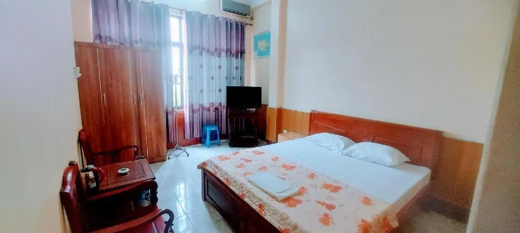 Bed in Linh Dan Hotel