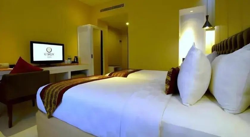 Bed in G'Sign Hotel Banjarmasin Bed in G'Sign Hotel Banjarmasin