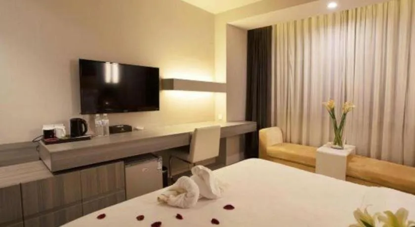 Bed in Jinjiang Metropolo Hotel - Qingdao Chengyang District Government