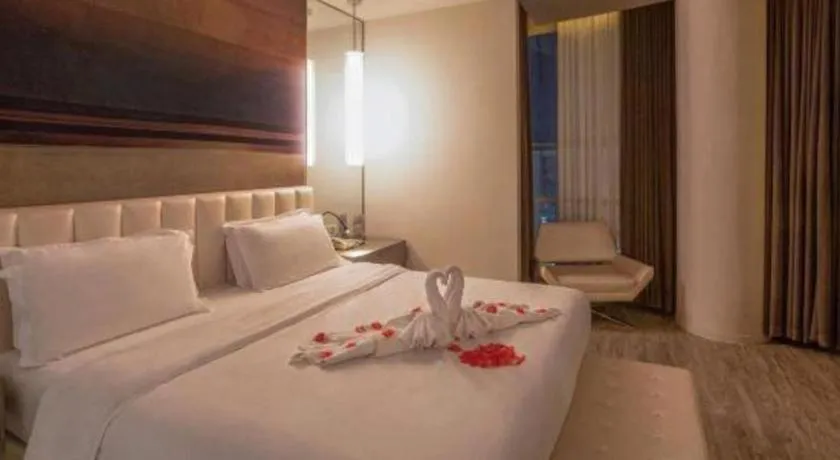 Bed in Jinjiang Metropolo Hotel - Qingdao Chengyang District Government