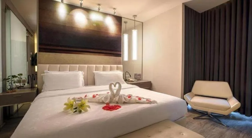 Bed in Jinjiang Metropolo Hotel - Qingdao Chengyang District Government