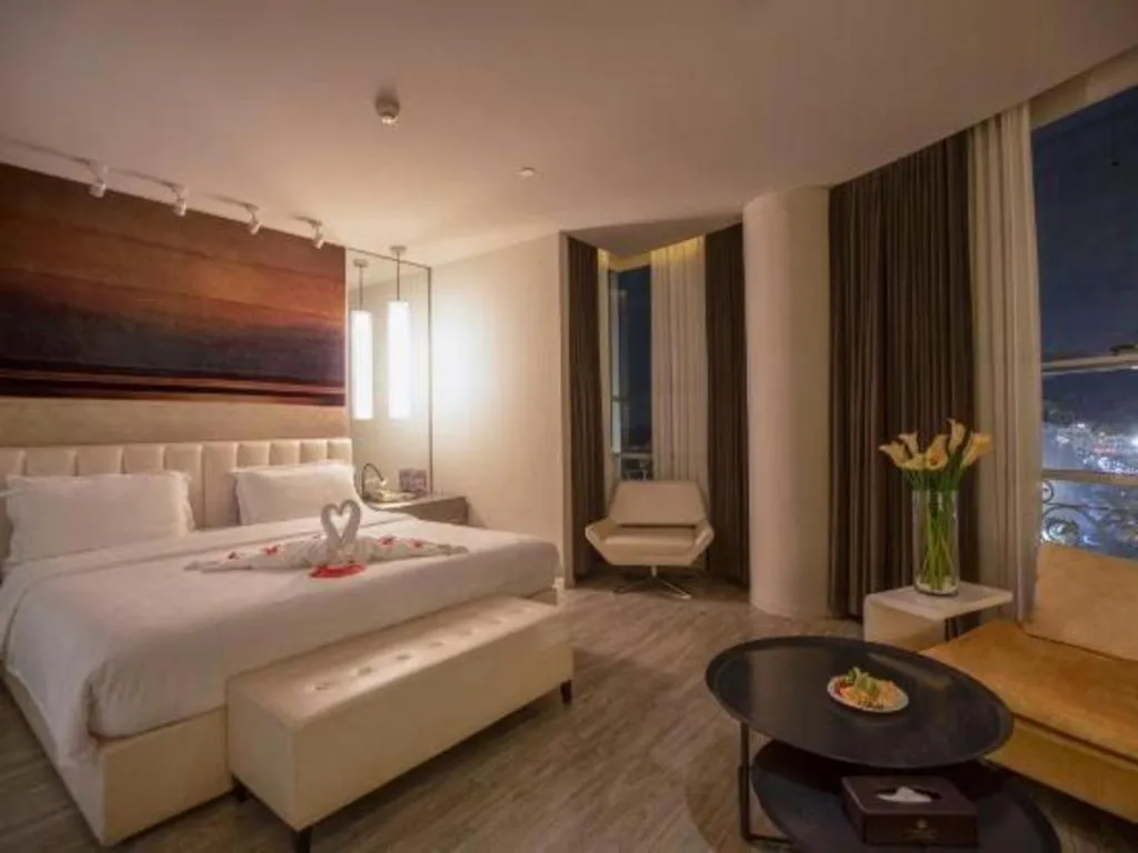 Bed in Jinjiang Metropolo Hotel - Qingdao Chengyang District Government