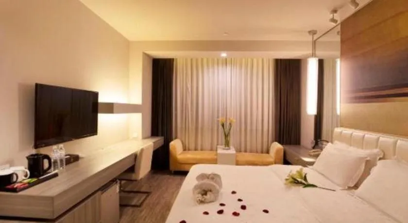 Bed in Jinjiang Metropolo Hotel - Qingdao Chengyang District Government