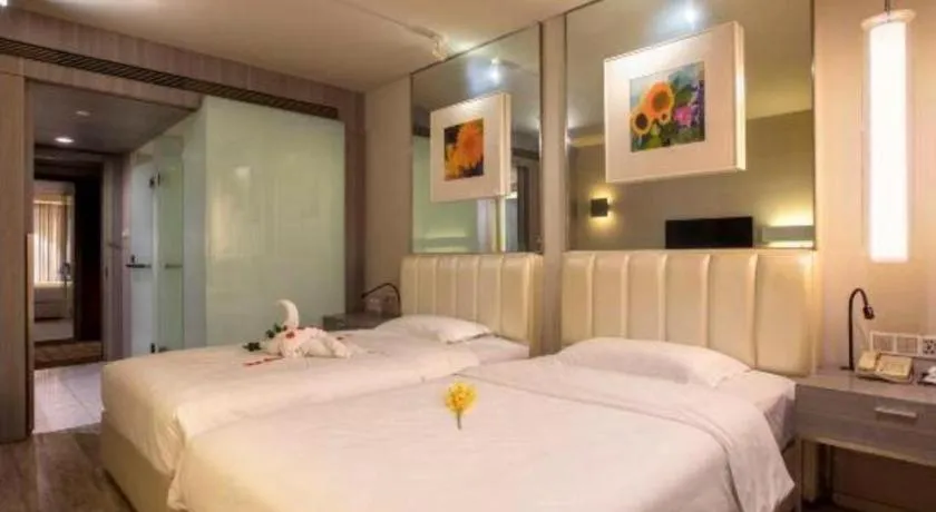 Bed in Jinjiang Metropolo Hotel - Qingdao Chengyang District Government