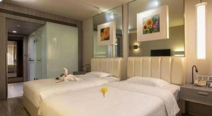 Bed in Jinjiang Metropolo Hotel - Qingdao Chengyang District Government