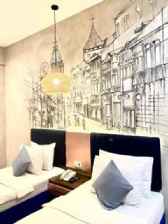 Bed in Hotel Pantes Semarang