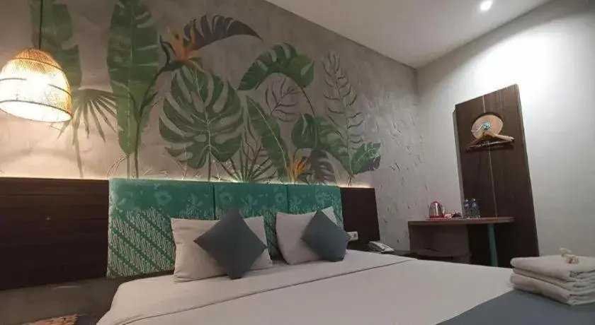 Bed in Hotel Pantes Semarang Bed in Hotel Pantes Semarang