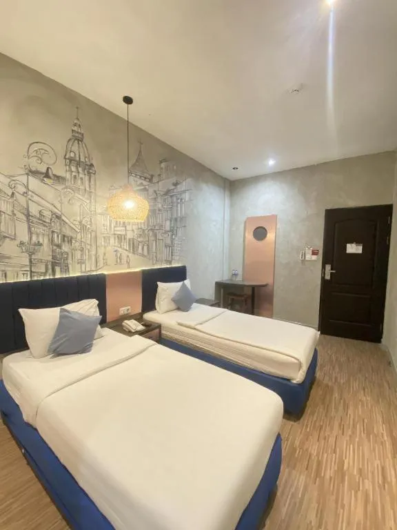 Bed in Hotel Pantes Semarang