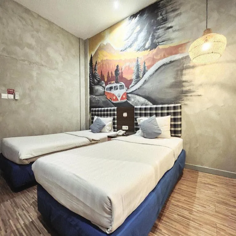 Bed in Hotel Pantes Semarang