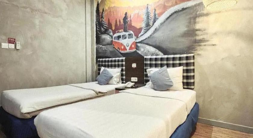 Bed in Hotel Pantes Semarang