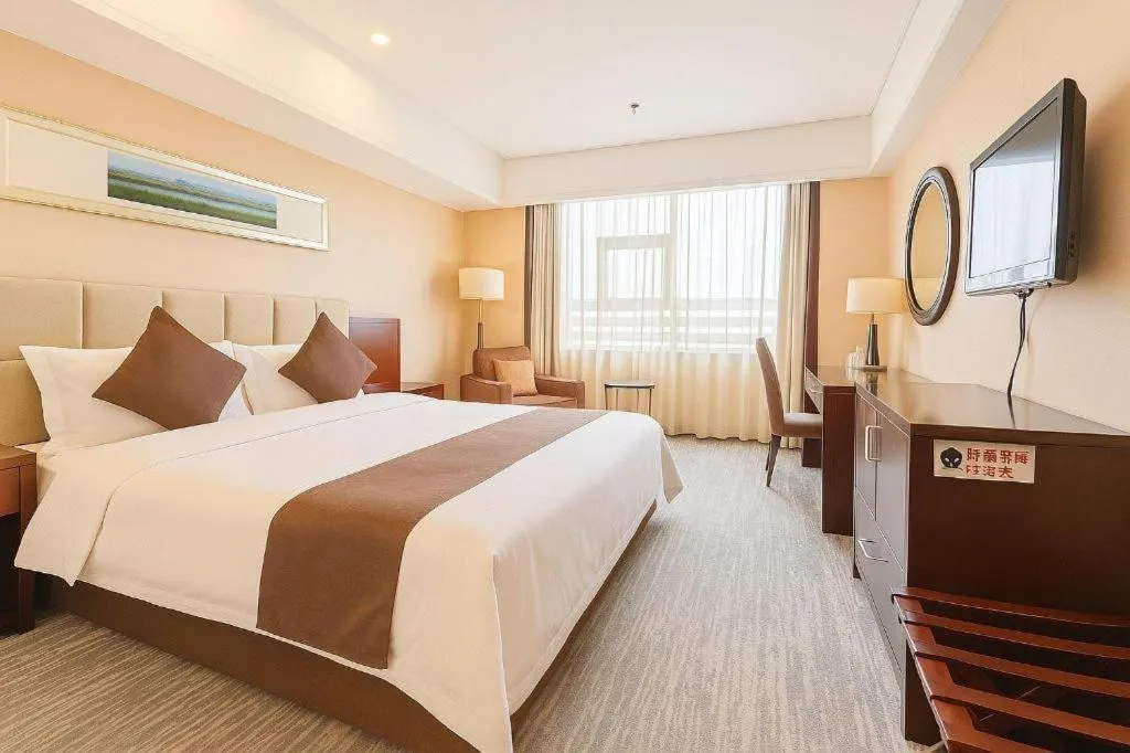 Bed in Pingyao Fengyan Jianguo Hotel