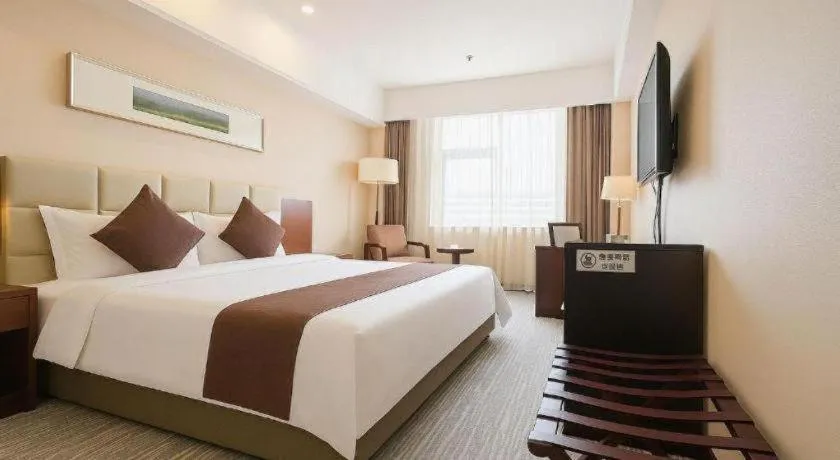 Bed in Pingyao Fengyan Jianguo Hotel