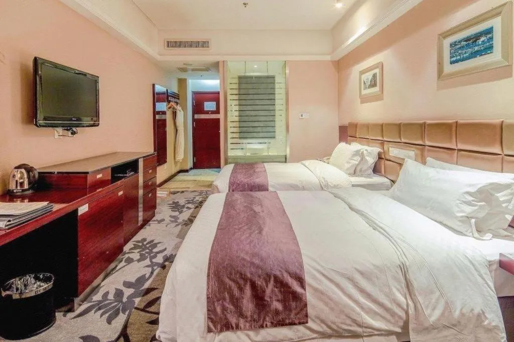 Bed in Pingyao Fengyan Jianguo Hotel